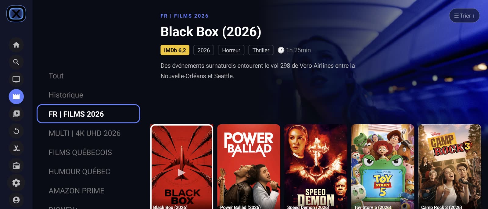ONYX PLAYER — films 2026, VOD française